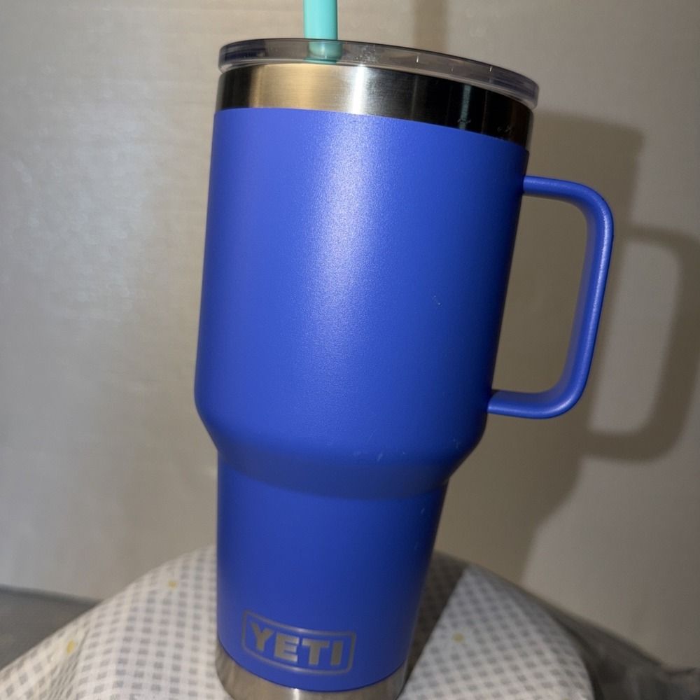 YETI Rambler 35oz Ultramarine Violet Mug w/Straw Lid Limited Edition